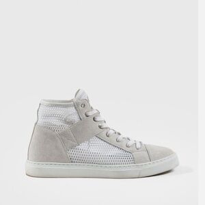 CHANEL Cream and White  mesh Sneakers, US7